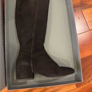 Aquatalia grey zip up boots worn once